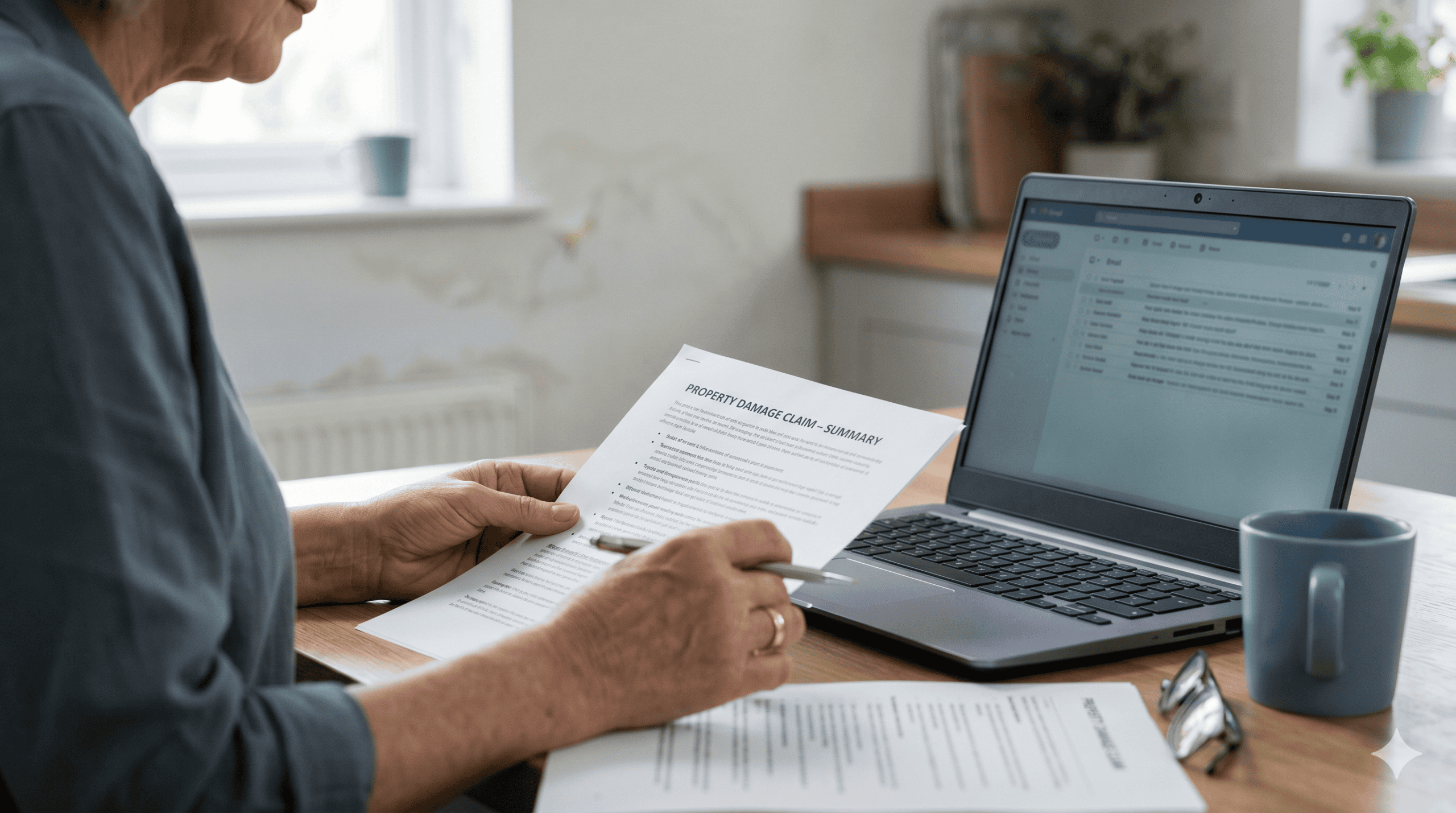 Review of homeowner insurance policy document for water damage coverage
